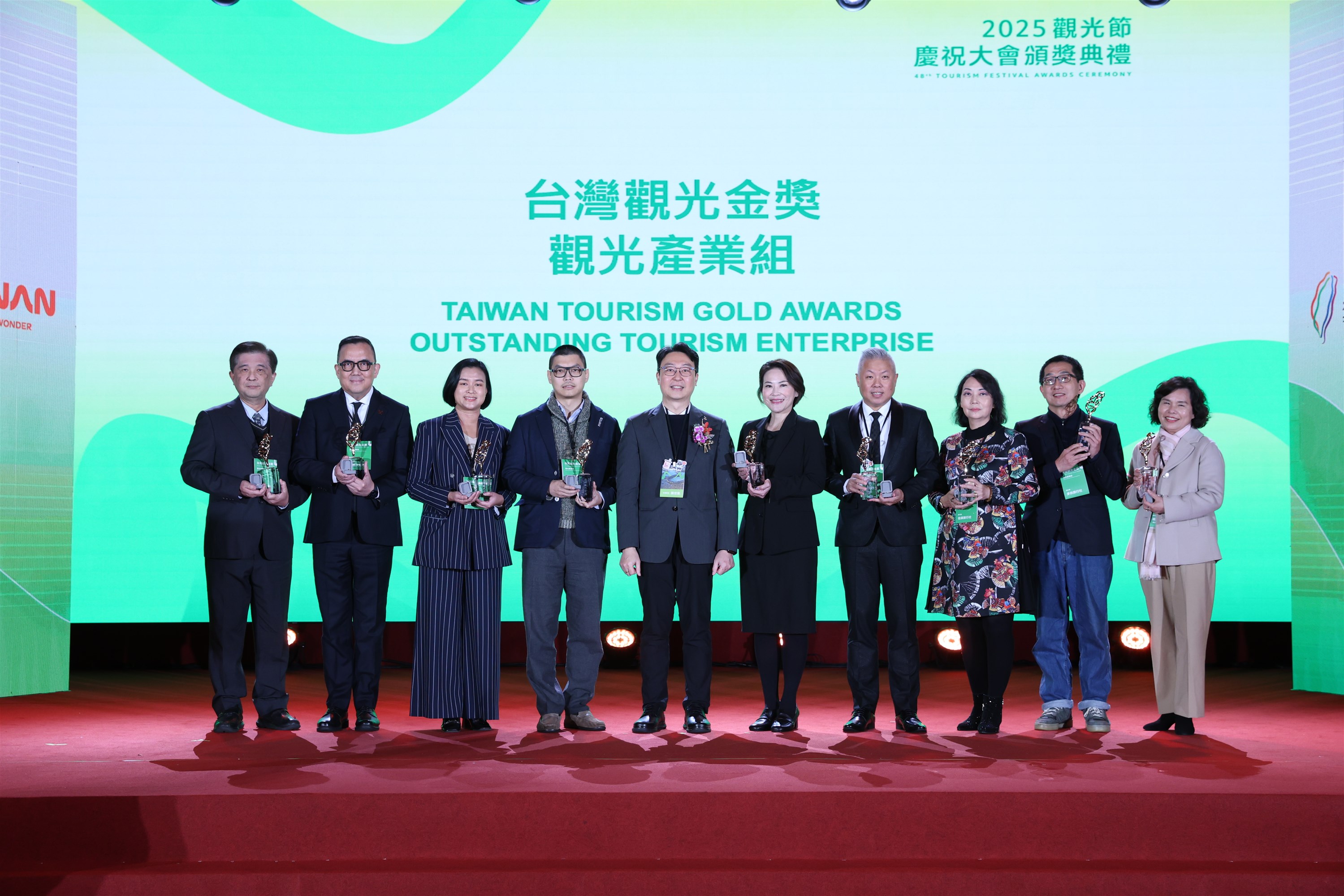 台灣觀光金獎 觀光產業組(圖片提供/交通部觀光署)