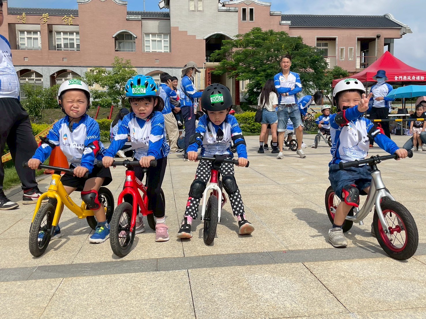 金門自行車生態旅遊活動-親子滑步車體驗賽（圖/金門縣政府提供）