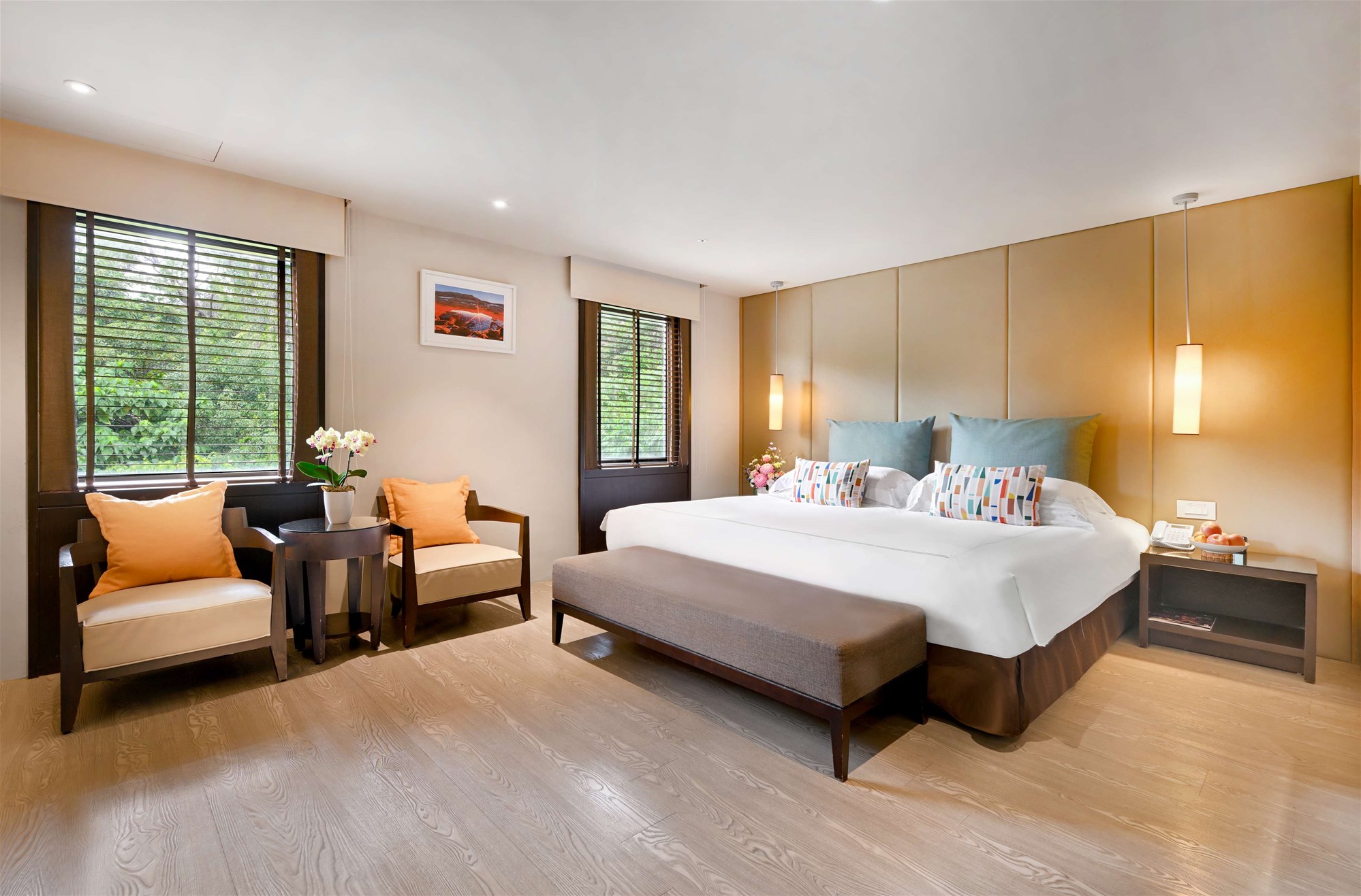 大地酒店「拾一刻‧春日大地」周年慶住房專案提供雙人入住的舒適客房(圖/大地酒店提供)
