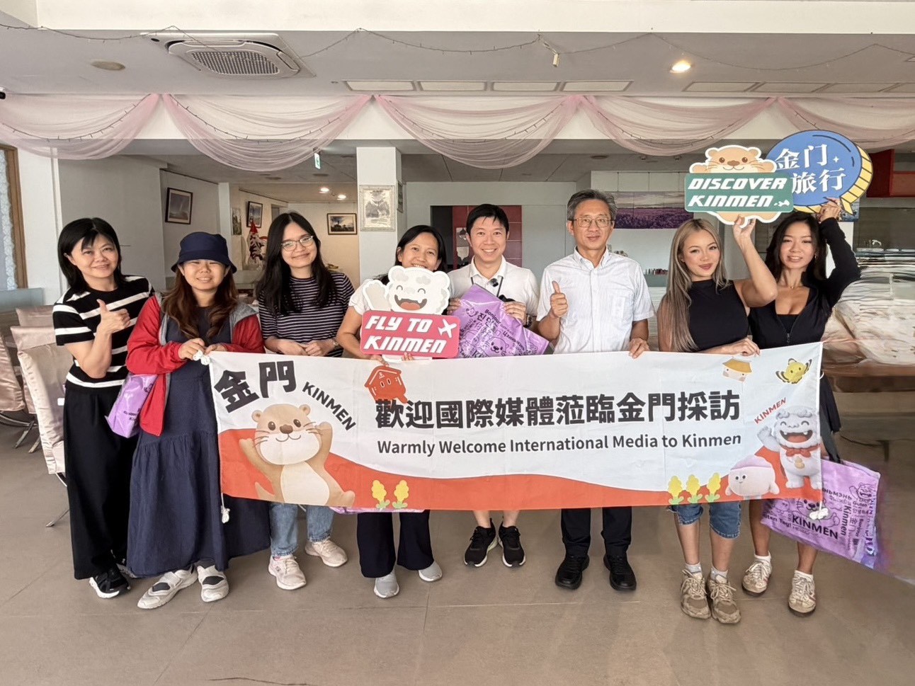 金門縣政府透過星馬媒體踩線團踩線宣傳，深化金門與東南亞的觀光交流(圖/金門縣政府提供)